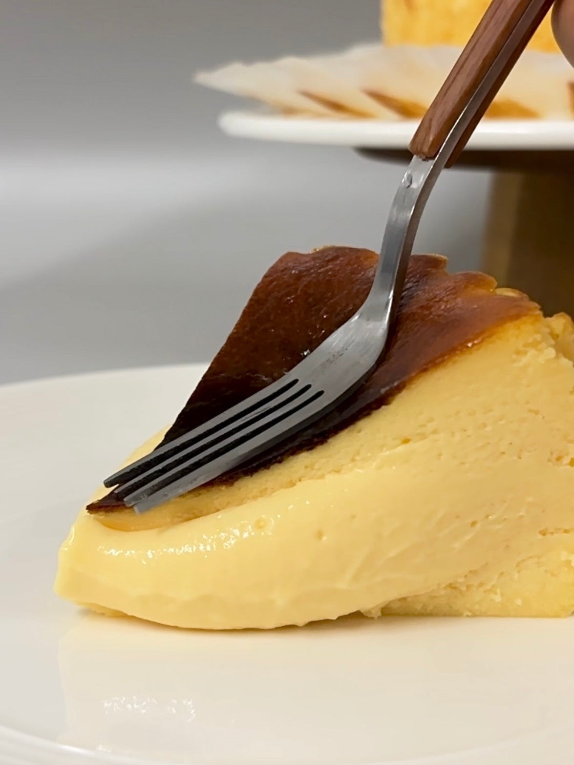 巴斯克芝士蛋糕-切件/Basque Burnt Cheesecake-Sliced