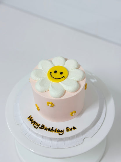 Smiley Flower 1 - Pink