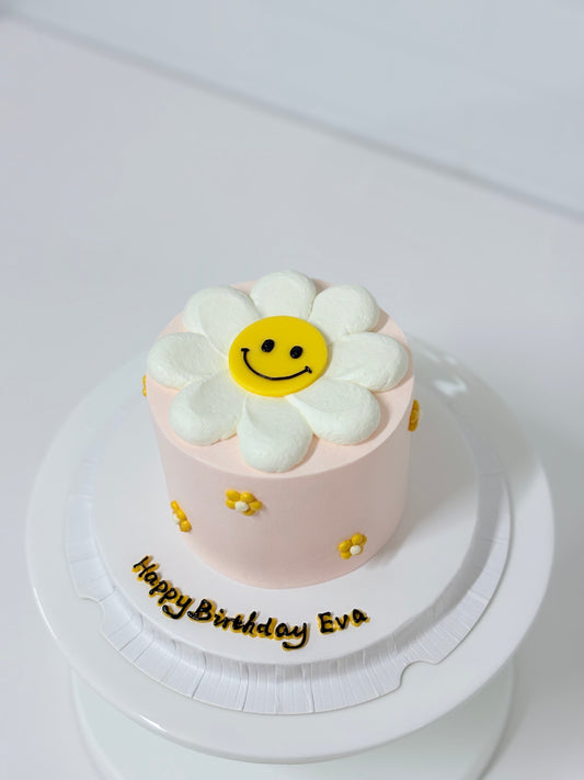 Smiley Flower 1 - Pink