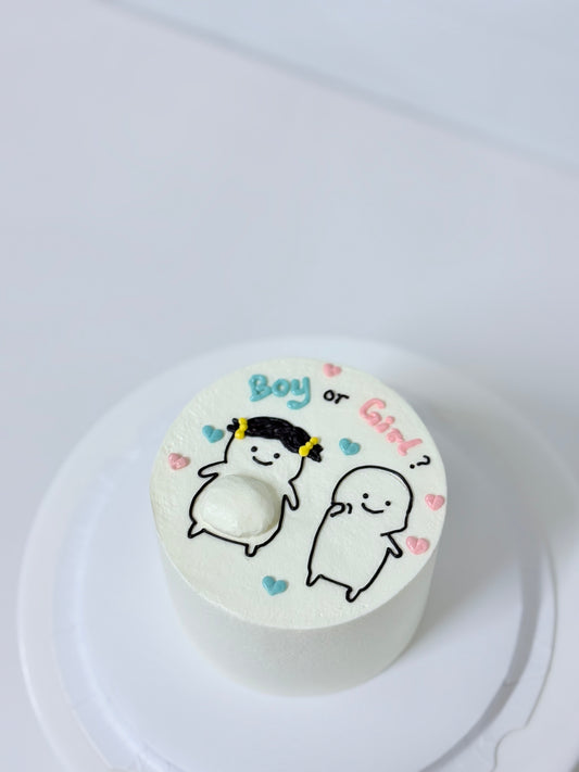 Typical Gender Reveal Cake 2 性別揭曉蛋糕