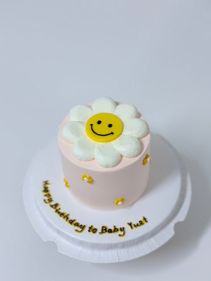 Smiley Flower 1 - Pink